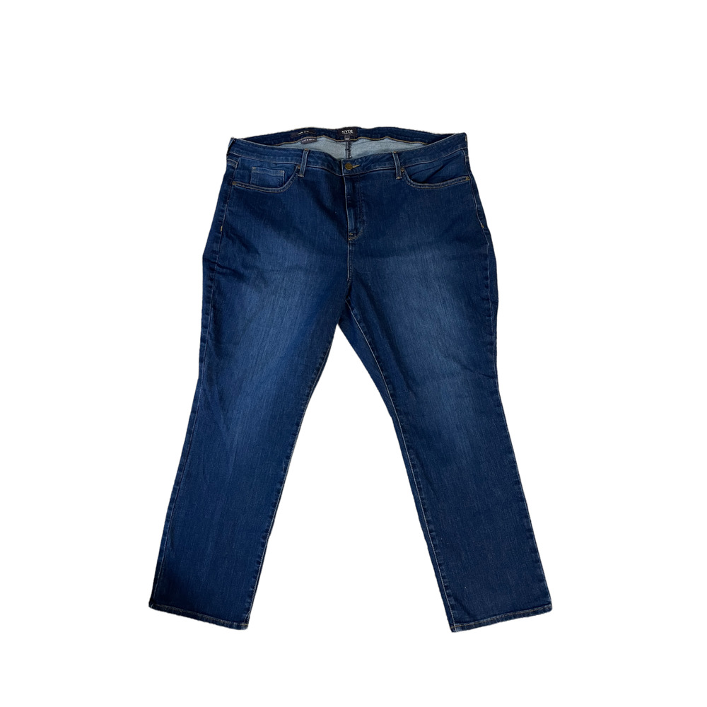 NYD 22WP High Rise Sheri Slim Dark Wash Denim Jeans 44 X 28"